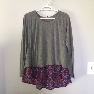 Red camel longsleeve shirt